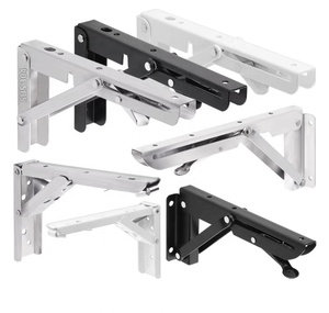 Quincaillerie de meubles en gros Acier inoxydable 304 Supports d'étagère pliants robustes - Product Image 6