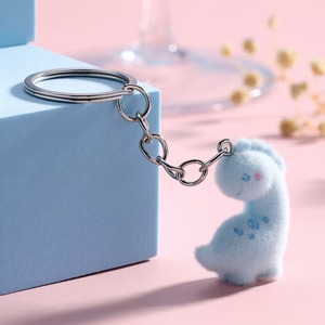 Porte-clés pendentif dinosaure mignon en résine, style dessin animé, mini animal jurassique, ornements modernes à suspendre pour sac - Product Image 5