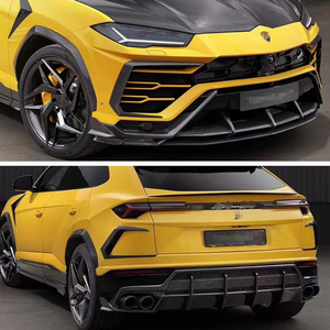 Kit de pare-chocs en Fiber de carbone sèche 100% pour <span class=keywords><strong>Lamborghini</strong></span> <span class=keywords><strong>URUS</strong></span> T Style lèvre avant en fibre de carbone, diffuseur arrière - Product Image 2
