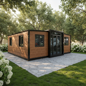 Maison préfabriquée modulaire extensible 2, 3, <span class=keywords><strong>4</strong></span>, 5 chambres, unité d'habitation détachable, maison portable pour bureau mobile - Product Image 2