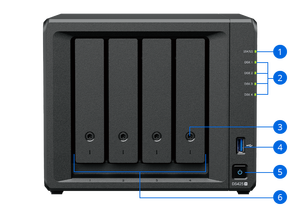 Synology DS425+ NAS แบบทาวเวอร์ 4 ช่องใส่ฮาร์ดดิสก์ ใช้ซีพียู Celeron J4125 รองรับ M.2 คู่ พอร์ต LAN 2.5G  ไม่มีฮาร์ดดิสก์ในตัว สำหรับผู้จำหน่าย IT สำนักงานขนาดเล็ก ความเร็วสูง รองรับ M.2 คู่ - Product Image 6