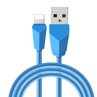 Cable de carga usb para iPhone, cable de datos de carga de color caramelo para teléfonos, venta al por mayor