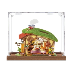 Boîte de présentation en acrylique transparente personnalisée, étui de rangement anti-poussière pour la maison miniature à assembler <span class=keywords><strong>Rolife</strong></span> Fluffy Forest Party DIY - Product Image 2