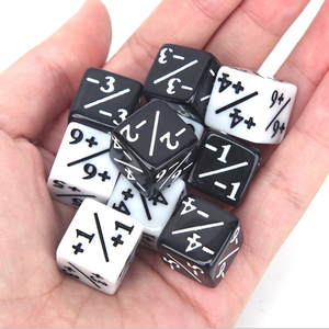 16mm +/- Plus sign minus sign white and black <strong>dice</strong> Stationery <strong>plastic</strong> cube <strong>plastic</strong> <strong>dice</strong> +1 and -1 counter <strong>dice</strong>