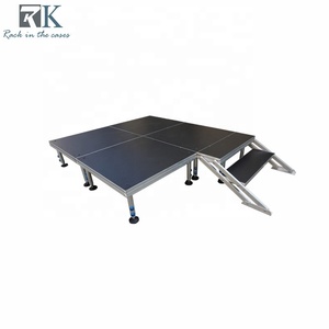 Heavy Loading Adjustable 4x4ft and 4x8ft Stage Podium Aluminum <b>Frame</b> Portable Stage Mobile Event Concert - Product Image 1