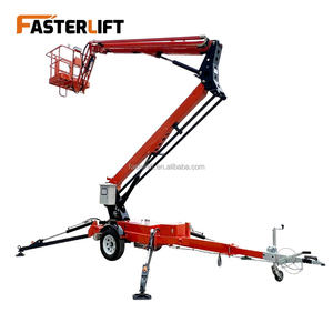 Vente flash : Équipement de levage de grue, plateforme de travail aérienne hydraulique électrique, nacelle articulée à flèche araignée avec godet - Product Image 3