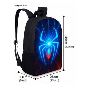 Mochila Escolar 3D <span class=keywords><strong>de</strong></span> Dibujos Animados con Diseño <span class=keywords><strong>de</strong></span> Araña Azul para Niños y Niñas, Ideal para Impresión por Sublimación - Product Image 2