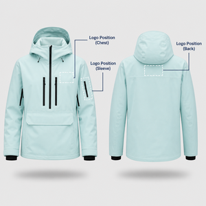 Sudadera con Capucha Verde Menta para <span class=keywords><strong>Mujer</strong></span>, Chaqueta <span class=keywords><strong>de</strong></span> Esquí Impermeable para Invierno, Chaqueta <span class=keywords><strong>de</strong></span> Snowboard 3L, Fabricante Mayorista OEM - Product Image 4