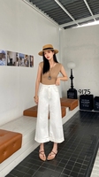 Nouveau style d'été – Jean taille haute ample et respirant pour femme, coupe large, couleur unie, séchage rapide
