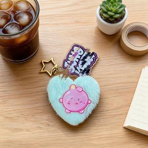 Portachiavi in acrilico con ciondolo a forma di personaggio dei cartoni animati Kpop <span class=keywords><strong>Taehyung</strong></span> Jungkook Suga Jimin, con motivo, per accessori borsa, idea regalo - Product Image 5