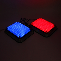 Feux stroboscopiques LED rouges/bleus haute puissance 12V-24V, feux d'avertissement d'urgence à montage en surface pour ambulance, camion de pompiers, véhicule