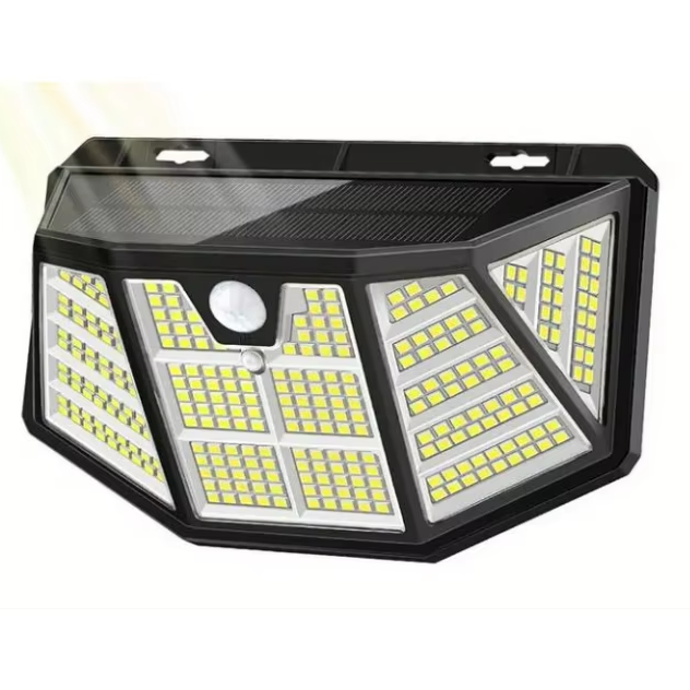 Solar Lights Outdoor 120 LED with 3 Modes Motion Sensor Wall Lights,IP65 Waterproof Solar Powered for Garden Patio Yard