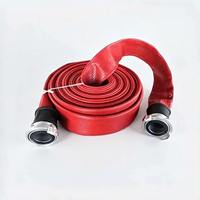 Tuyau d'incendie à double paroi en PVC renforcé, à enroulement rapide et à structure plate, pour un rangement rapide après utilisation