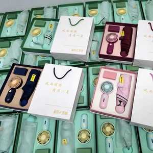 DD3460 Mini parapluie compact avec ventilateur, logo personnalisé, ensemble de 5 parapluies pliables, protection UV professionnelle, idéal pour les cadeaux promotionnels - Product Image 2