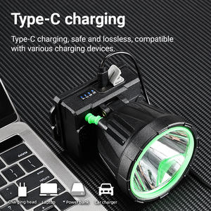 <span class=keywords><strong>Professionnel</strong></span> extérieur 500 Lumens phare LED Type C Rechargeable avec interrupteur Source d'alimentation pêche de nuit randonnée Camping chasse - Product Image 4