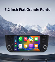 CARUPEZ Radio de Coche Android de 6.2 Pulgadas con DSP y GPS para Fiat Punto Linea EVO 2012-2015 |   8 Núcleos |   Cámara de Reversa con Navegación y Pantalla Táctil IPS