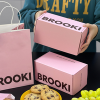 Boîte d'emballage personnalisée écologique pour biscuits et gâteaux, finition brillante, impression offset, carton rigide blanc