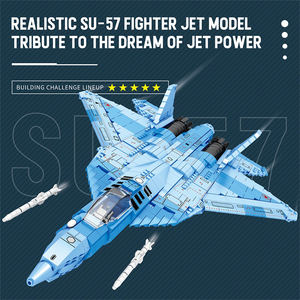 Juego de Ladrillos Técnicos MOC a Granel, SU-57, Avión de Combate Pesado Stealth, Partículas Pequeñas, Plástico ABS, Juguete de Construcción, Kit de Construcción - Product Image 4