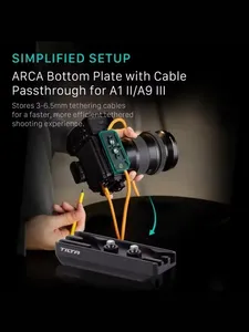 กรงกล้อง TA-T66-FCC-B เอียงสำหรับ <span class=keywords><strong>Sony</strong></span> A1 i/ <span class=keywords><strong>A9</strong></span> III Pro Black Mounts สำหรับ A1 iiii/<span class=keywords><strong>A9</strong></span> III - Product Image 3