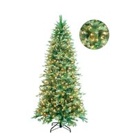 Arbre de Noël Artificiel Géant Pré-Éclairé de Haute Qualité avec Socle, Aiguilles de Pin Écologiques – Vente en Gros