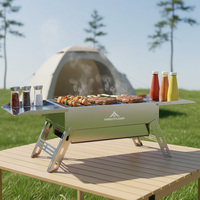 Barbecue à rôtissoire au charbon de bois pour poulet, idéal pour le camping en extérieur – Approvisionnement direct usine