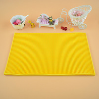 Vente chaude sur mesure conçu écologique PVC Bar Mat 100pcs quantité minimale de commande souple jetable en plastique boisson caboteur accessoires pas cher sacs