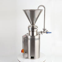Moulin colloïdal vertical automatique industriel compact pour tahini, beurre de cacahuète, beurre de noix et graisses, usage commercial et alimentaire