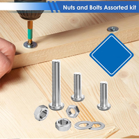 Baut Sekrup Kepala Datar, Kepala Tombol, dan Kepala Hex Socket dari Baja Karbon dan Baja Anti Karat Metrik Ukuran M3, M4, M6 x 45mm