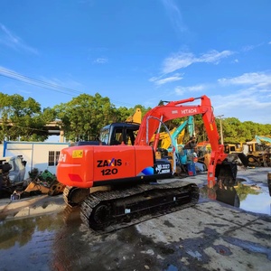 HITACHI เครื่องขุด ZX120-6มือสองสภาพดีความจุ12ตันพร้อมมอเตอร์หลักและส่วนประกอบกระปุกเกียร์จากญี่ปุ่น - Product Image 4