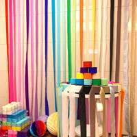 Bricolage rouleau de papier crêpe pour artisanat crêpe décoration enfants à la main Kraft glands fête vacances toile de fond gland anniversaire fournitures