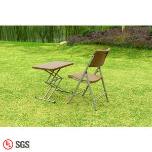 <strong>Low</strong> Prices Outdoor <strong>Table</strong> and Chair Modern Folding Portable Rattan Design <strong>Garden</strong> <strong>Table</strong> and Chair Set - Product Image 2