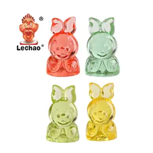 OEM Halal Certification Candy manufacturer low moq 3d gummy rabbit soft jelly candy bulk