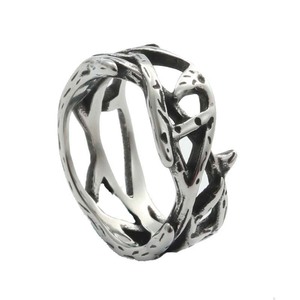 Stainless Steel Flower <b>Ring</b> Gold Unisex Party Jewelry - Product Image 3