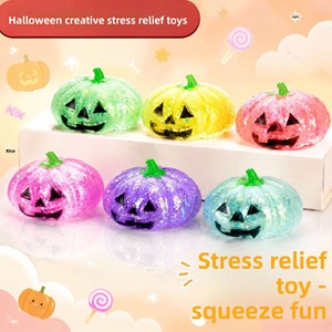 Jouet Squishy Citrouille d'Halloween en Caoutchouc à Remontée Lente Anti-Stress Sensoriel pour Enfants et Adultes - Product Image 1
