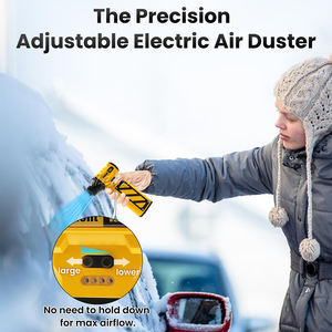 Tragbares Mini-Elektro gebläse Hand-Kunststoff ventilator Druckluft staub tuch mit Batteries trom für die Haushalts reinigung Gewalt ventilator - Product Image 5