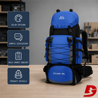 Sac à dos d'extérieur léger 20-35L en nylon avec plusieurs compartiments pour la randonnée et les voyages OEM ODM
