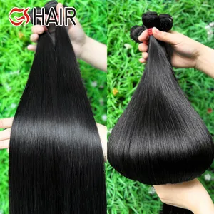 GS Unprocessed Raw Virgin Bulk Human Hair Wave,Bone Straight Natural Mink Brazilian Hair Bundle,Human Hair Extension Vendor