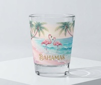 Verre à shot personnalisé avec sublimation, souvenir d'Amsterdam, impression personnalisée, logo du moulin à vent, canal, maison, cadeau de voyage personnalisé, 1-2 oz