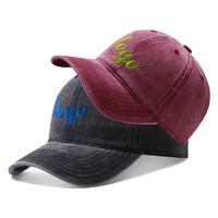 Gorra de Béisbol Deportiva Personalizada, Ajustable, con Efecto Desgastado, con Logotipo 3D Personalizado, Exclusivamente para Hombres, Estilo Retro Casual