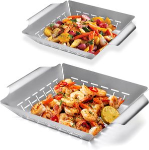 Cestas para Asar Verduras, Cesta para Asar en Exteriores, Cesta para Asar de Acero Inoxidable - Product Image 1