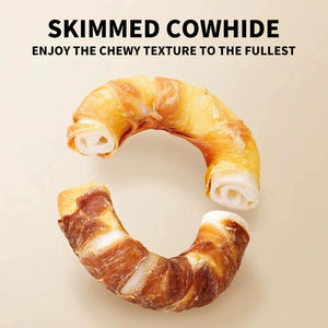 מותאם אישית של היצרן-חלבון גבוה במיוחד טבעות עוף cowhide מזון כלב 1 חבילה פופולרי שחיקה שיניים חטיפי חיות מחמד חטיפים - Product Image 2