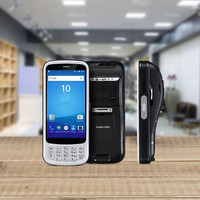 PDA mobile Android 11 Chainway avec imprimante thermique, 16 Go de ROM, scanner de codes-barres 2D et NFC, CPU 13,56 MHz, WIFI RFID