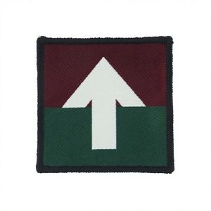 Écusson de luxe personnalisé en feutre non tissé 3D, motif Aigle en quartiers et Bouclier, Formation Désert de Sable Noir, à coudre/à thermocoller pour vêtement - Product Image 3