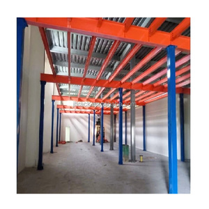 Sistema de plataforma de entresuelo de metal galvanizado multinivel duradero CE estantes de almacenamiento de almacén resistentes unidades de estantería de acero - Product Image 2