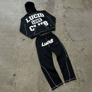 Alta calidad Vintage Heavyweight Zip-Up Hoodie Set con pantalones de chándal Custom Blank hoodies chándal - Product Image 1