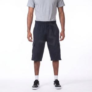 Nueva Llegada, Pantalones Cortos Cargo de Verano para Hombre, 100% Algodón, Sólidos, Holgados, Casuales, con Múltiples Bolsillos, Transpirables - Product Image 1