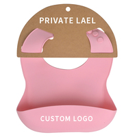 Bavoir pour enfants certifié CE CPC, sans BPA, à étiquette privée, bavoir en silicone imperméable de qualité alimentaire pour bébés et tout-petits