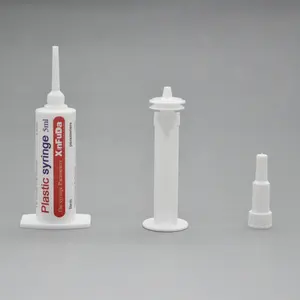 Seringa de plástico veterinária 5ml, fabricante de vaca mastite embalagem de seringa veterinária