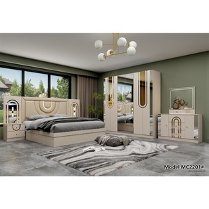 Ensemble de <span class=keywords><strong>chambre</strong></span> <span class=keywords><strong>à</strong></span> <span class=keywords><strong>coucher</strong></span> moderne de style minimaliste italien de luxe avec armoire et grand lit, en MDF, emballage amovible, meubles de <span class=keywords><strong>chambre</strong></span> <span class=keywords><strong>à</strong></span> <span class=keywords><strong>coucher</strong></span> pour la maison - Product Image 3