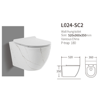 Prix de gros marbre céramique wc cuvette de toilette moderne salle de bain mur suspendu toilettes en porcelaine